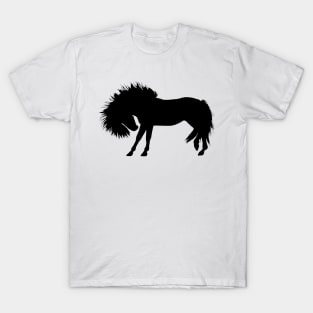 Sad Horse Silhouette T-Shirt